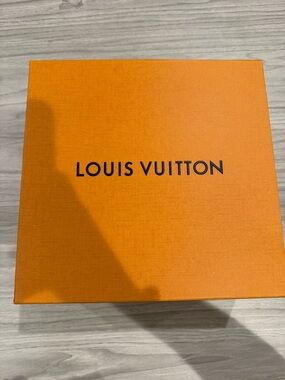 Louis Vuitton Orange Box with Black Logo